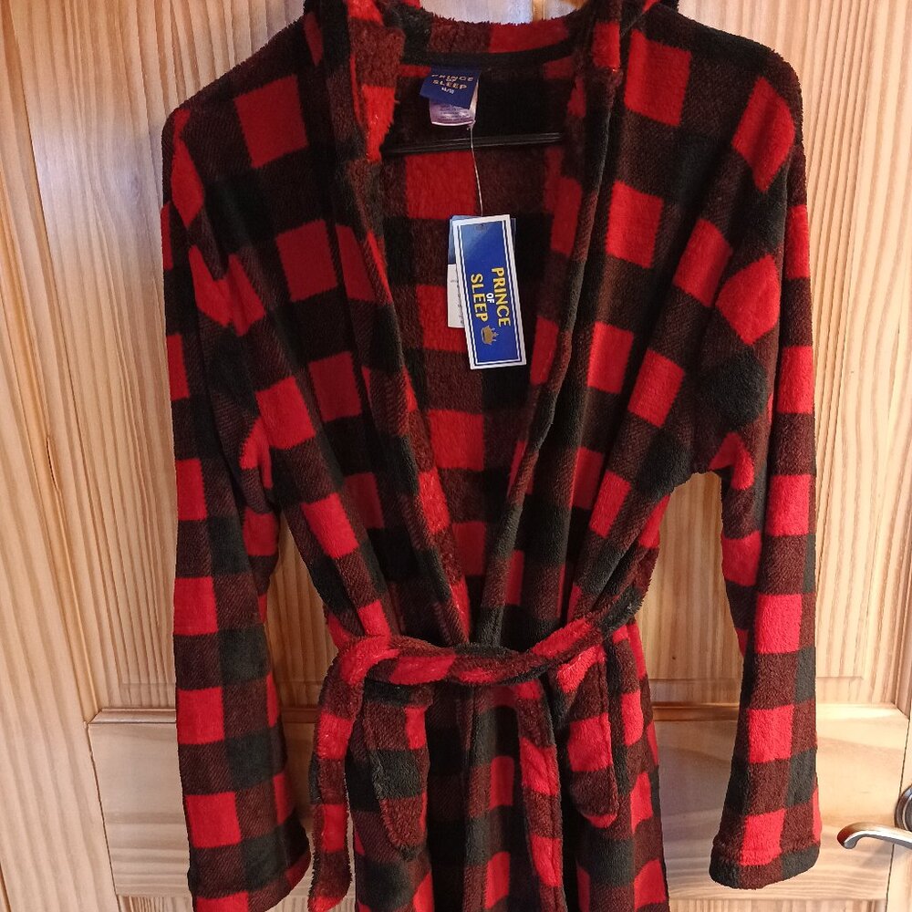 Prince of Sleep Hooded Fleece Robe Size 14/16